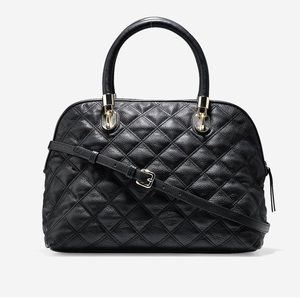 Cole Haan Black Quilted Leather Handbag - Great Condition